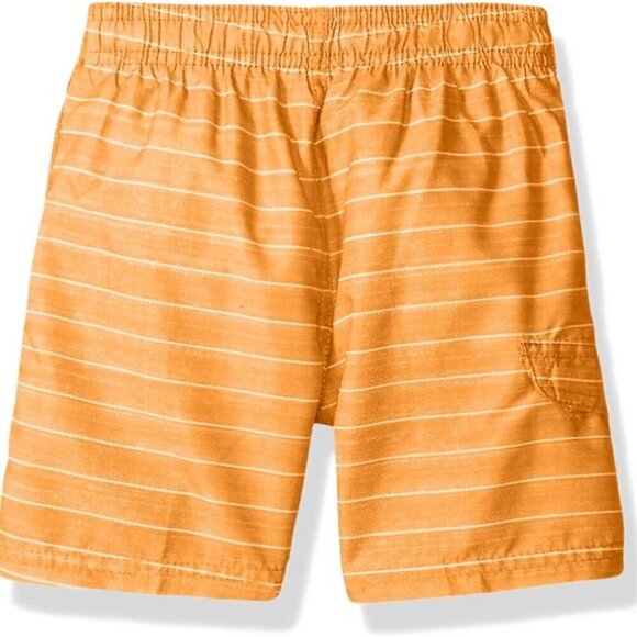 KANU BOYS LINE UP RASH GUARD SWIM TRUNKS ORANGE WHITE STRIPES  SIZE XL 18-20 NWT - Picture 2 of 8